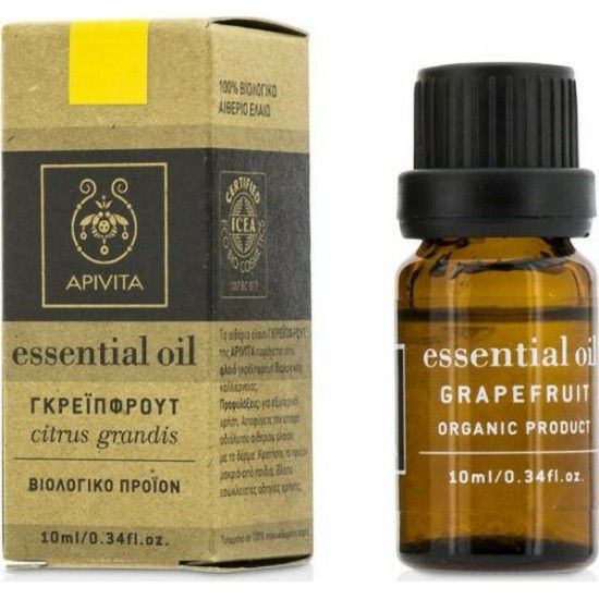 Εικόνα της APIVITA ESSENTIAL OIL GRAPEFRUIT 10ML       Apivita Essential Oil Βιολογικό Αιθέριο Έλαιο Γκρέιπφρουτ 10ml