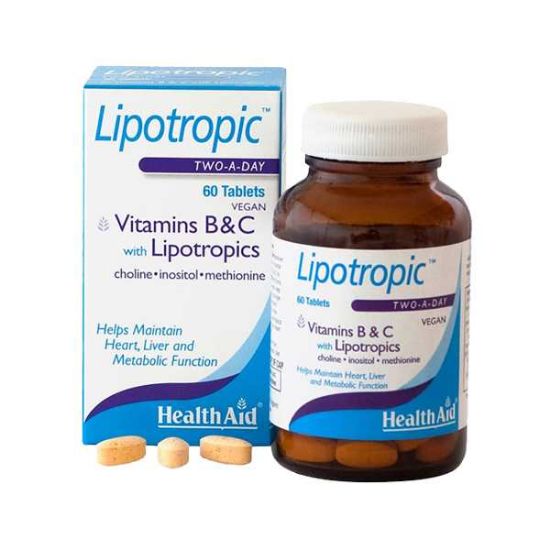 Εικόνα της HEALTH AID LIPOTROPIC VITAMINS B & C, 60TABS