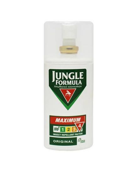 Εικόνα της JUNGLE FORMULA MAXIMUM ORIGINAL ΑΝΤΙΚΟΥΝΟΥΠΙΚΟ ΣΠΡΕΙ ΓΙΑ ΜΕΓΙΣΤΗ & ΜΕΓΑΛΗΣ ΔΙΑΡΚΕΙΑΣ ΠΡΟΣΤΑΣΤΙΑ, 75ML