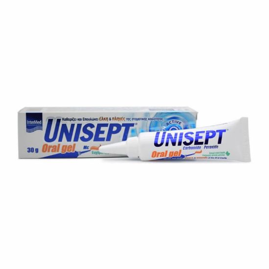 Εικόνα της INTERMED UNISEPT ORAL GEL 30G     Intermed Unisept Oral Gel Γέλη για Έλκη και Πληγές της Στοματικής Κοιλότητας, 30g