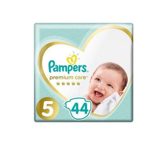 Εικόνα της PAMPERS PREMIUM CARE N5 11-16KG 44TEM  Pampers Premium Care Jumbo Pack No.5 (Junior) 11-16kg Βρεφικές Πάνες, 44 τεμάχια