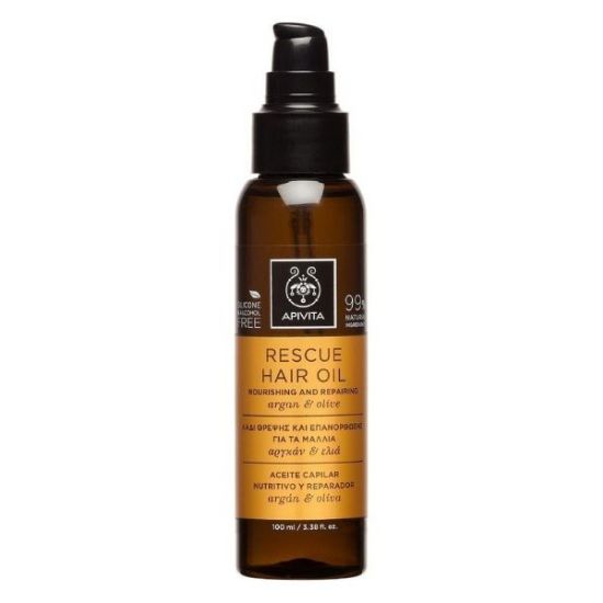 Εικόνα της APIVITA RESCUE HAIR OIL 100ML - Hair Oil με Αργκάν & Ελιά 100ml