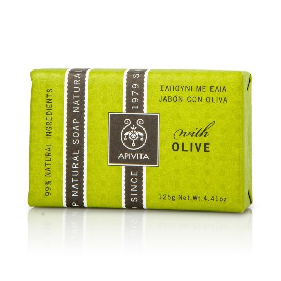 Εικόνα της APIVITA OLIVE NATURAL SOAP. ΣΑΠΟΥΝΙ ΜΕ ΕΛΙΑ 125G