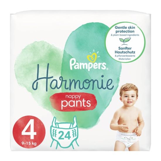 Εικόνα της PAMPERS HARMONIE PANTS ΜΕΓ 4 (9-15ΚG) 24TEM.