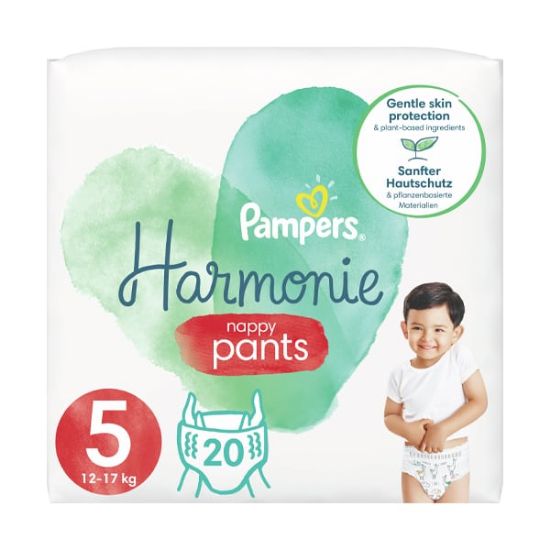 Εικόνα της PAMPERS HARMONIE PANTS ΜΕΓ 5 (12-17KG) 20TEM.