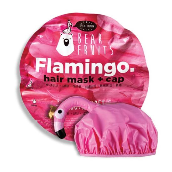 Εικόνα της BEAR FRUITS FLAMINGO ΜΑΣΚA MAΛΛΙΩΝ 20ΜL+ΣΚΟΥΦΑΚΙ FLAMINGO 1TEM