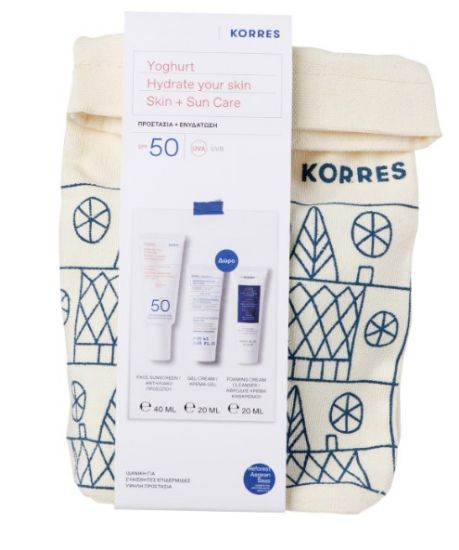 Εικόνα της KORRES SET YOGHURT SUN SCREEN FACE CREAM SPF50 40ML+GEL-GREAM YOGHURT 20ML+FOAM CLEANSER 20ML+ΔΩΡΟ ΝΕΣΣΕΣΕΡ