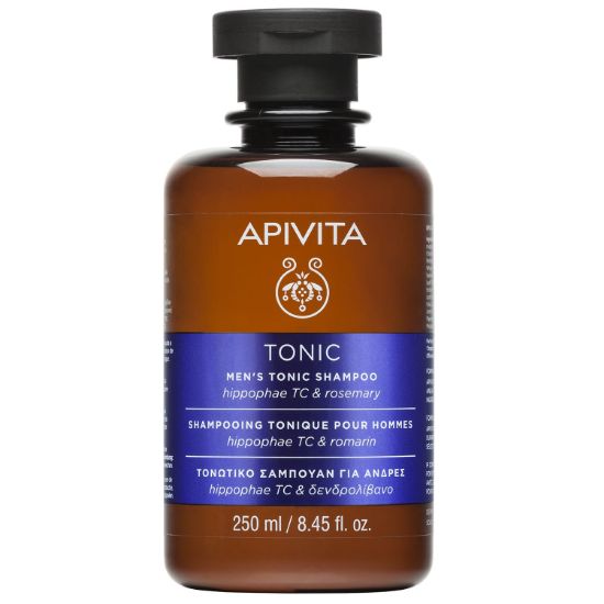 Εικόνα της APIVITA TONIC MEN'S SHAMPOO 250ML. -Τονωτικό Σαμπουάν κατά της Τριχόπτωσης για Άνδρες με Ιπποφαές & Δενδρολίβανο 250ml