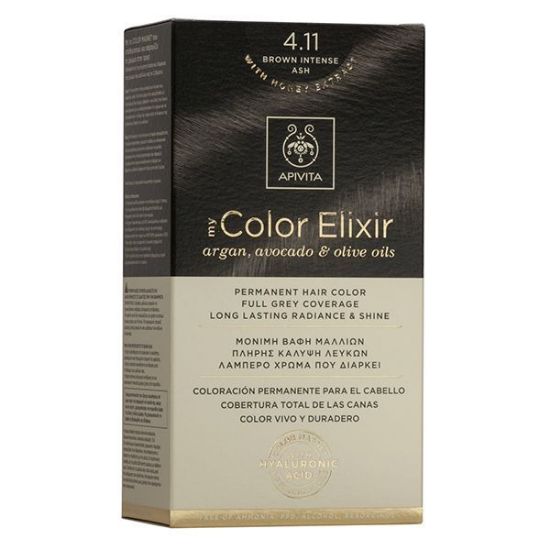 Εικόνα της APIVITA MY COLOR ELIXIR ΜΟΝΙΜΗ ΒΑΦΗ ΜΑΛΛΙΩΝ ΝΟ 4.11 ΚΑΣΤΑΝΟ ΕΝΤΟΝΟ ΣΑΝΤΡΕ, 1 ΤΕΜΑΧΙΟ.