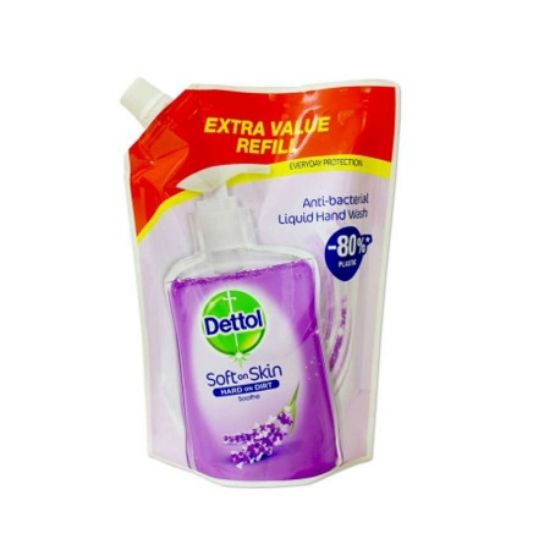 Εικόνα της DETTOL ANTI-BACTERIAL LIQUID HAND WASH REFILL, Ανταλλακτικό Κρεμοσάπουνο Λεβάντα 500ML