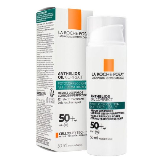 Εικόνα της LA ROCHE POSAY ANTHELIOS OIL CORRECT PHOTOCORRECTION DAILY GEL CREAM SPF50+ ΑΝΤΗΛΙΑΚΟ ΓΙΑ ΛΙΠΑΡΟ ΔΕΡΜΑ & ΑΤΕΛΕΙΕΣ, 50ML