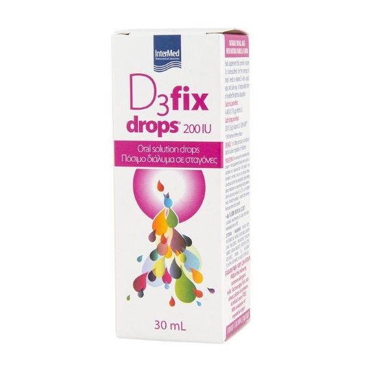 Εικόνα της INTERMED D3 FIX DROPS 200IU 30ML