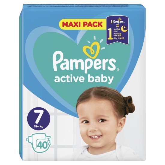 Εικόνα της PAMPERS ACTIVE BABY  Ν7 (15+KG) 40TEM.