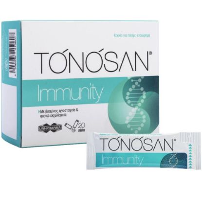 Εικόνα της TONOSAN IMMUNITY 20SACS  Uni-Pharma Tonosan Immunity Συμπλήρωμα Διατροφής για Ενίσχυση του Ανοσοποιητικού, 20 φακελίσκοι