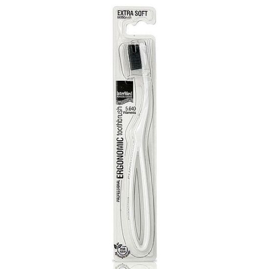 Εικόνα της INTERMED TOOTHBRUSH EXTRA SOFT WHITE  Intermed Toothbrush, Οδοντόβουρτσα Extra Soft Λευκό Χρώμα, 1 τμχ