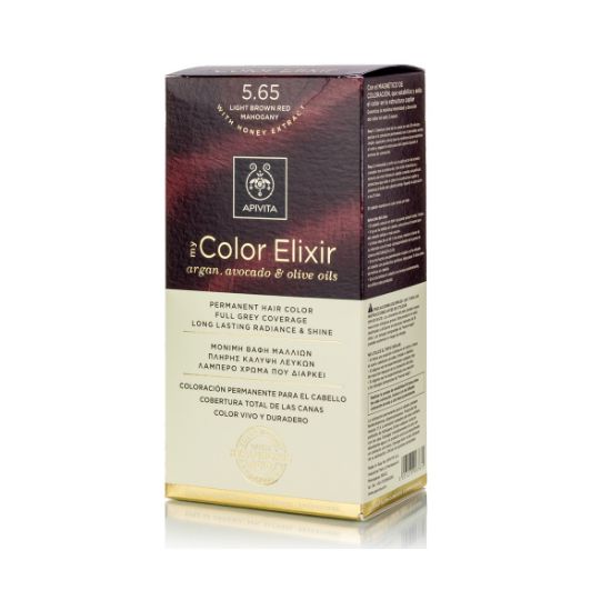 Εικόνα της APIVITA MY COLOR ELIXIR ΒΑΦΗ ΜΑΛΛΙΩΝ ΜΕ ΕΛΑΙΟ ΕΛΙΑΣ, ARGAN ΚΑΙ ΑΒΟΚΑΝΤΟ ΝΟ 5.65 ΚΑΣΤΑΝΟ ΑΝΟΙΧΤΟ ΚΟΚΚΙΝΟ ΜΑΟΝΙ 50ML.