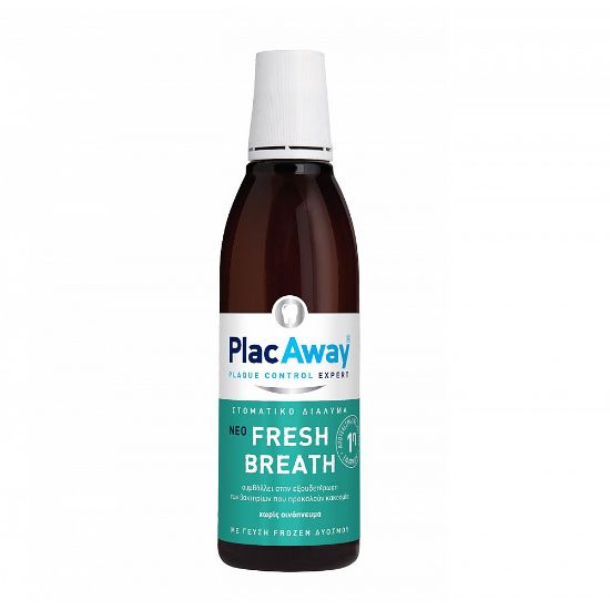 Εικόνα της PLAC AWAY MOUTHWASH FRESH BREATH 250ML - Στοματικό Διάλυμα με Γεύση Frozen Δυόσμου, 250ml