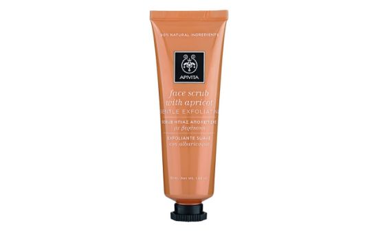 Εικόνα της APIVITA FACE SCRUB APRICOT 50ML- Gel Ήπιας Απολέπισης με Λεπτούς Κόκκους από Κουκούτσια Βερύκοκου 50ml