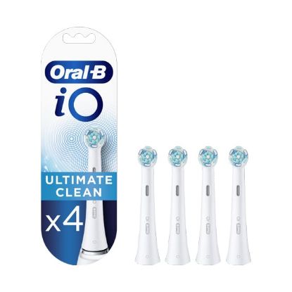 Εικόνα της ORAL-B IO ULTIMATE CLEAN WHITE REPLACEMENT ELECTRIC TOOTHBRUSH HEADS. ΛΕΥΚΕΣ ΑΝΤ/ΚΕΣ ΚΕΦΑΛΕΣ IO ULTIMATE CLEAN 4ΤΜΧ.