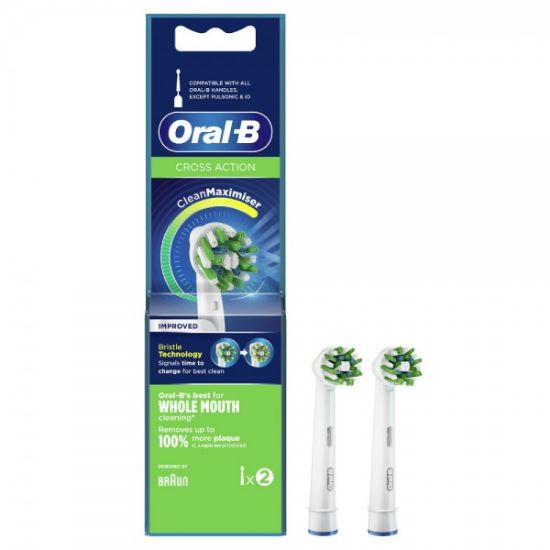 Εικόνα της ORAL-B CROSSACTION WHITE CLEAN MAXIMISER ΑΝΤΑΛΛΑΚΤΙΚΕΣ ΚΕΦΑΛΕΣ ΗΛΕΚΤΡΙΚΗΣ ΟΔΟΝΤΟΒΟΥΡΤΣΑΣ, 2ΤΜΧ