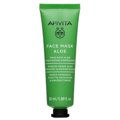 Εικόνα της APIVITA FACE MASK ALOE 50ML - Μάσκα Προσώπου με Αλόη, για βαθιά ενυδάτωση & προστασία από ερεθισμούς, 50ml