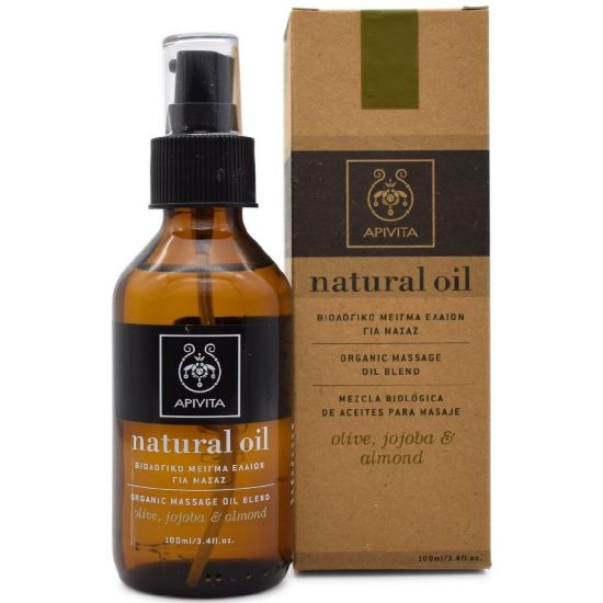 Εικόνα της APIVITA NATURAL ORGANIC MASSAGE OIL 100ML  ΜΕΙΓΜΑ ΕΛΑΙΩΝ ΓΙΑ ΜΑΣΑΖ 100ML