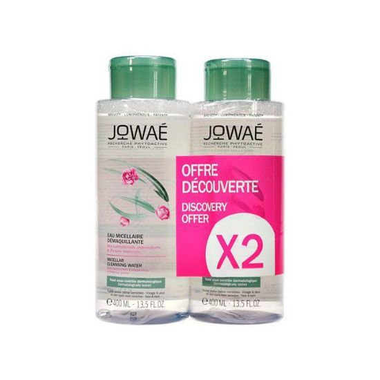 Εικόνα της JOWAE PROMO MICELLAR CLEANSING WATER ΝΕΡΟ ΚΑΘΑΡΙΣΜΟΥ ΓΙΑ ΠΡΟΣΩΠΟ & ΜΑΤΙΑ - VEGAN FRIENDLY, 2X400ML.