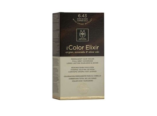 Εικόνα της APIVITA MY COLOR ELIXIR 6.43 ΞΑΝΘΟ ΣΚΟΥΡΟ ΧΑΛΚΙΝΟ ΜΕΛΙ, 125ML.