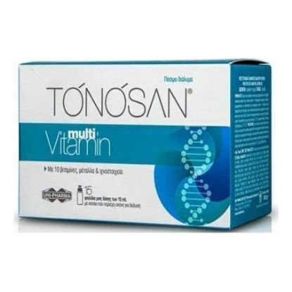 Εικόνα της TONOSAN MULTIVITAMIN 15X15ML    Tonosan Multivitamin, Συμπλήρωμα Διατροφής Για Την Eνέργεια & Τόνωση Για Όλη Την Οικογένεια, 15x15ml