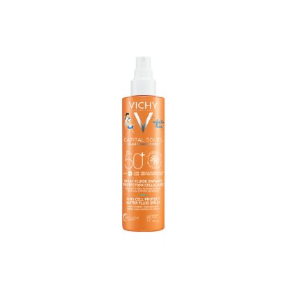 Εικόνα της VICHY CAPITAL SOLEIL CELL PROTECT WATER FLUID SPRAY SPF50+, ΠΑΙΔΙΚΟ ΑΝΤΗΛΙΑΚΟ ΣΠΡΕΙ ΓΙΑ ΠΡΟΣΩΠΟ & ΣΩΜΑ, 200ML