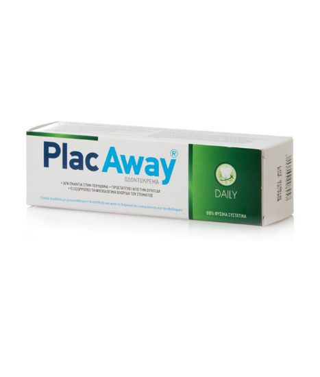 Εικόνα της PLAC AWAY DAILY CARE ΟΔΟΝΤΟΚΡΕΜΑ 75ML NEA    PLAC AWAY Daily Οδοντόκρεμα Κατά Της Τερηδόνας Και Της Ουλίτιδας, 75ml