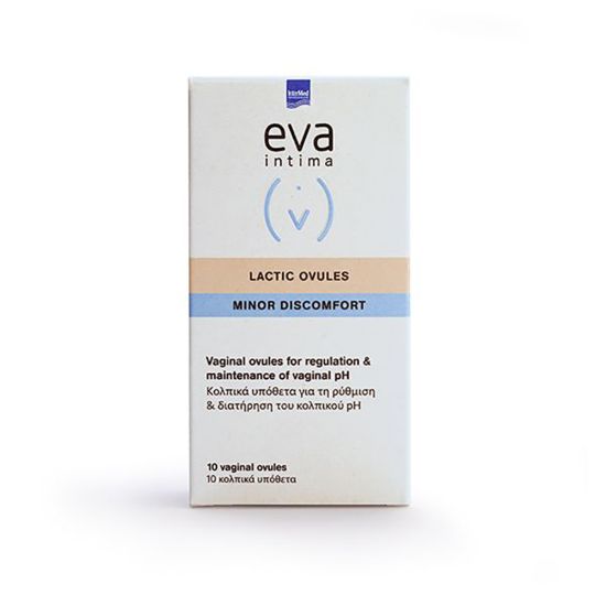 Εικόνα της INTERMED EVA INTIMA MINOR DISCOMFORT LACTIC OVULES ΚΟΛΠΙΚΑ ΥΠΟΘΕΤΑ ΜΕ ΧΑΜΟΜΗΛΙ ΚΑΙ ΑΛΟΗ, 10ΤΜΧ