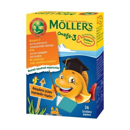 Εικόνα της MOLLER'S OMEGA-3 KIDS ΖΕΛΕΔΑΚΙΑ ΜΕ Ω3 ΛΙΠΑΡΑ ΟΞΕΑ ΕΙΔΙΚΑ ΣΧΕΔΙΑΣΜΕΝΟ ΓΙΑ ΠΑΙΔΙΑ 36GUMMIES