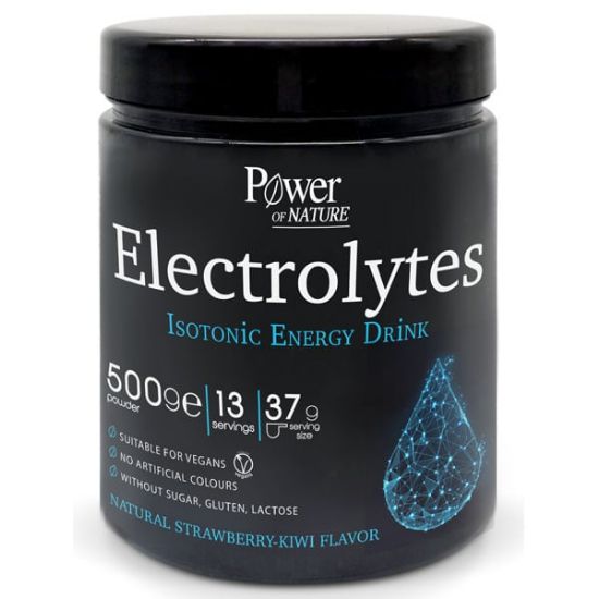 Εικόνα της  POWER ELECTROLYTES 500GR    Power Health Power of Nature Electrolytes Isotonic Energy Drink Strawberry-Kiwi 500gr