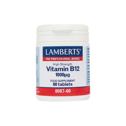 Εικόνα της LAMBERTS VITAMIN B12 1000MG (COBALAMIN) ΣΥΜΠΛΗΡΩΜΑ ΒΙΤΑΜΙΝΗΣ Β12, 60 TABS.