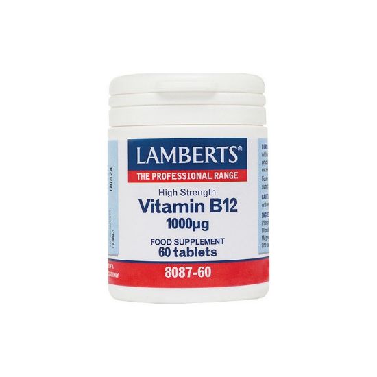 Εικόνα της LAMBERTS VITAMIN B12 1000MG 60TABS (8087-60) - ΣΥΜΠΛΗΡΩΜΑ ΒΙΤΑΜΙΝΗΣ Β12, 60 TABS.