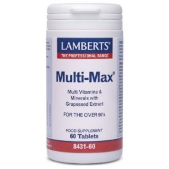 Εικόνα της LAMBERTS MULTI MAX ΠΟΛΥΒΙΤΑΜΙΝΗ & ΜΕΤΑΛΛΑ ΓΙΑ ΑΤΟΜΑ ΑΝΩ ΤΩΝ 50 ΕΤΩΝ 60TABS.