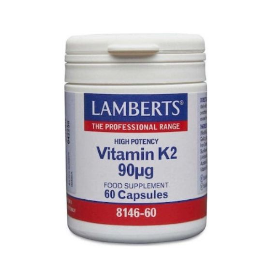 Εικόνα της LAMBERTS K2 90MG ΣΥΜΠΛΗΡΩΜΑ ΒΙΤΑΜΙΝΗΣ Κ2 ΣΥΜΒΑΛΕΙ ΣΤΗΝ ΟΜΑΛΗ ΠΗΞΗ ΤΟΥ ΑΙΜΑΤΟΣ & ΣΤΗΝ ΚΑΛΗ ΥΓΕΙΑ ΤΩΝ ΟΣΤΩΝ, 60CAPS.