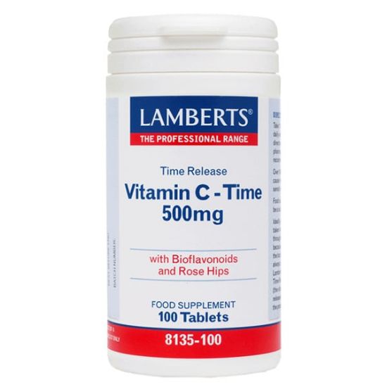 Εικόνα της LAMBERTS VITAMIN C TIME RELEASE 500MG ΣΥΜΠΛΗΡΩΜΑ ΔΙΑΤΡΟΦΗΣ ΒΙΤΑΜΙΝΗ C ΓΙΑ ΤΟΝΩΣΗ ΤΟΥ ΟΡΓΑΝΙΣΜΟΥ & ΕΝΙΣΧΥΣΗ ΤΟΥ ΑΝΟΣΟΠΟΙΗΤΙΚΟΥ ΣΥΣΤΗΜΑΤΟΣ, 100TABS.