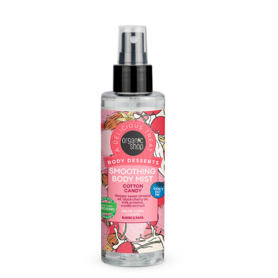 Εικόνα της Organic Shop by Natura Siberica Body Desserts Smoothing Body Mist Cotton Candy, Καταπραϋντικό Mist Σώματος Μαλλί της Γριάς, 200ml