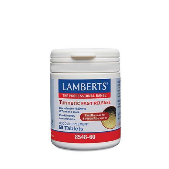 Εικόνα της LAMBERTS TURMERIC FAST RELEASE ΣΥΜΠΛΗΡΩΜΑ ΔΙΑΤΡΟΦΗΣ ΜΕ ΚΟΥΡΚΟΥΜΑ, 60TABS.