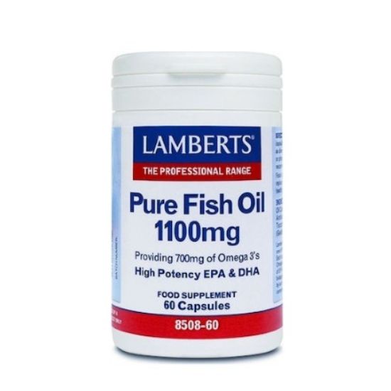 Εικόνα της LAMBERTS PURE FISH OIL Ιχθυέλαιο 1100mg 60 κάψουλες