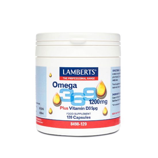 Εικόνα της LAMBERTS OMEGA 3 6 9 1200MG ΣΥΝΔΥΑΣΜΟΣ ΛΙΠΑΡΩΝ ΟΞΕΩΝ ΑΠΟ ΑΓΝΕΣ & ΠΛΟΥΣΙΕΣ ΠΗΓΕΣ, 120CAPS.