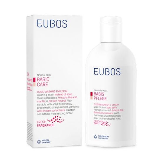 Εικόνα της EUBOS LIQUID WASHING EMULSION RED, 200ML. ΥΓΡΟ ΚΑΘΑΡΙΣΜΟΥ ΧΩΡΙΣ ΣΑΠΟΥΝΙ.