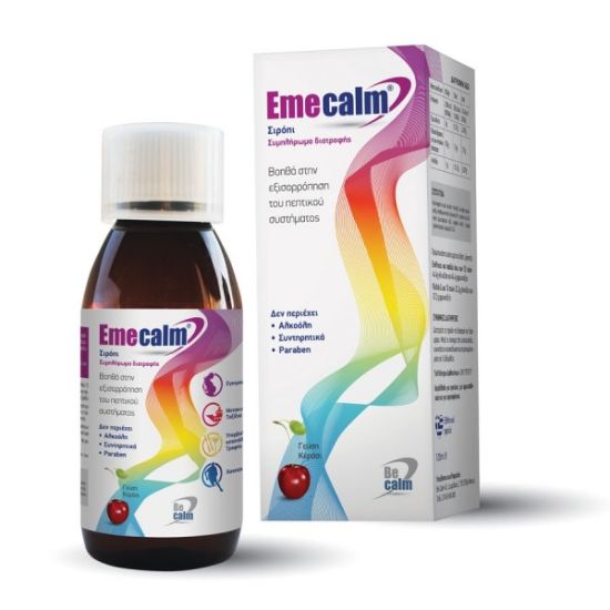 Εικόνα της EMECALM ΣΙΡΟΠΙ 120 ML  Be Calm Emecalm Σιρόπι για τη Ναυτία & τον Εμετό - Γεύση Κεράσι, 120ml