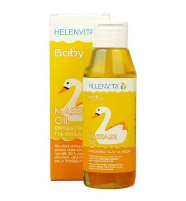 Εικόνα της HELENVITA BABY MASSAGE OIL ΕΝΥΔΑΤΙΚΟ ΛΑΔΙ ΓΙΑ ΜΑΣΑΖ, 110ML.