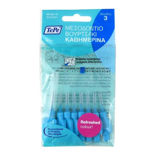 Εικόνα της TEPE INTERDENTAL BRUSH ORIGINAL N3 0.6MM ΜΠΛΕ 8PCS