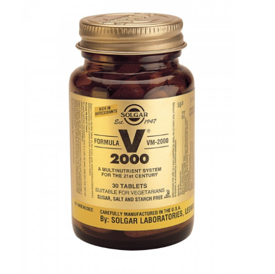 Εικόνα της SOLGAR FORMULA VM 2000 30TABS - Ενέργεια, Τόνωση, Ενίσχυση Μυών 30 Tablets