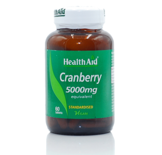 Εικόνα της HEALTH AID CRANBERRY 5000MG, 60 ΤΑΜΠΛΕΤΕΣ.