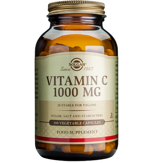 Εικόνα της SOLGAR VITAMIN C 1000MG ΣΥΜΠΛΗΡΩΜΑ ΔΙΑΤΡΟΦΗΣ ΒΙΤΑΜΙΝΗ C ΓΙΑ ΕΝΙΣΧΥΣΗ ΑΝΟΣΟΠΟΙΗΤΙΚΟΥ, ΠΡΟΛΗΨΗ & ΑΝΤΙΜΕΤΩΠΙΣΗ ΚΡΥΟΛΟΓΗΜΑΤΟΣ, 100 VEGETABLE CAPS.